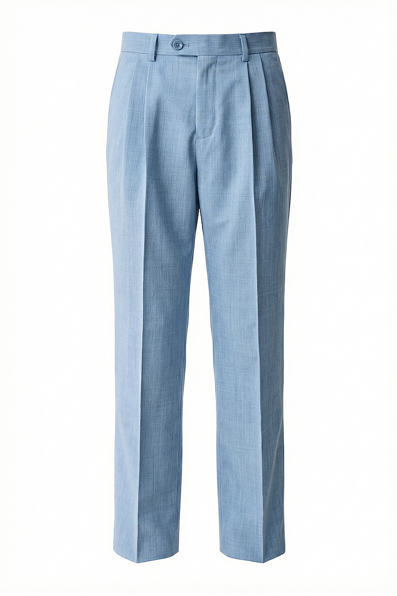 Boys Light Blue Dress Pants for Weddings and Formal Events