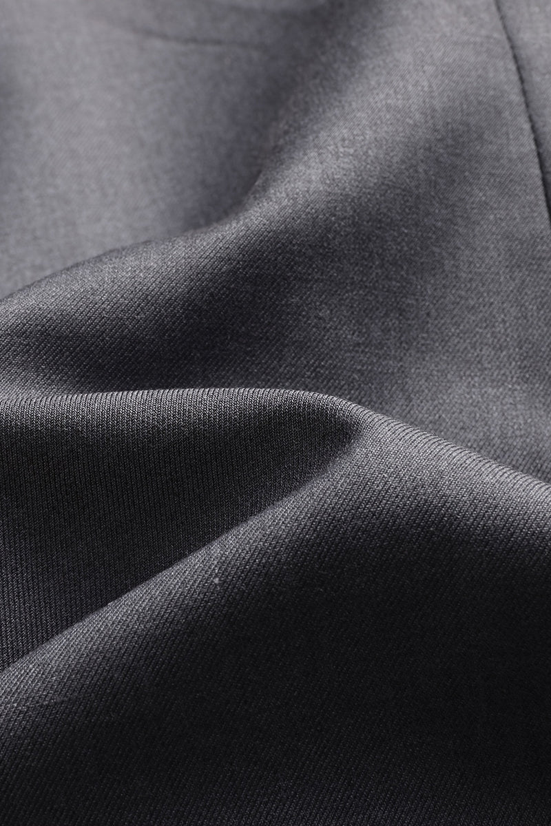 Boys Charcoal Grey Single-Breasted 2-Piece Suit for Formal Weddings