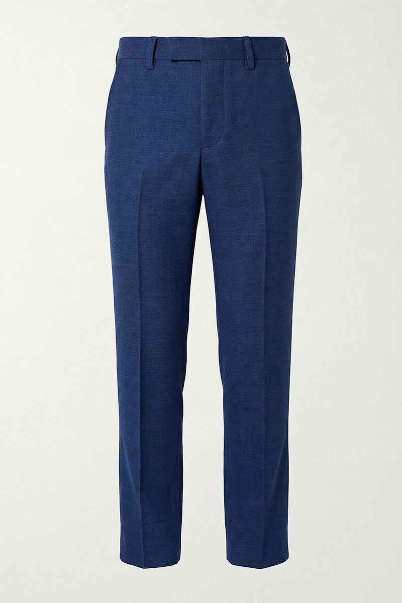 Boys Navy Blue Tailored Pants