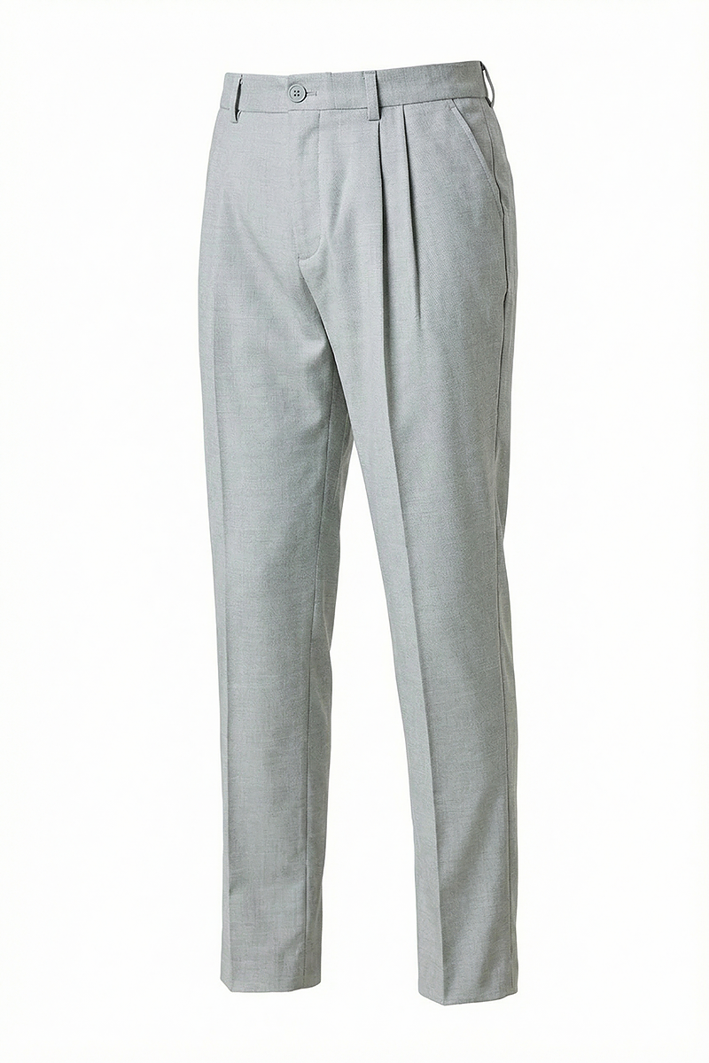 Boys Light Grey Formal Pants