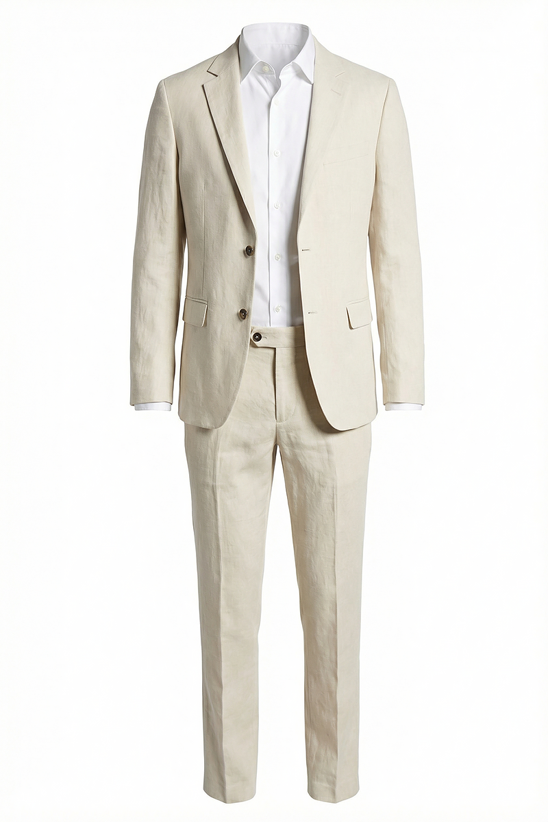 Boys Ivory Classic 2-Piece Suit