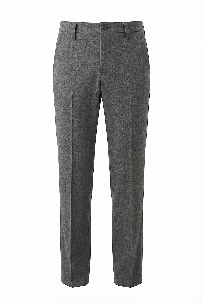 Boys Charcoal Grey Tailored Dress Pants