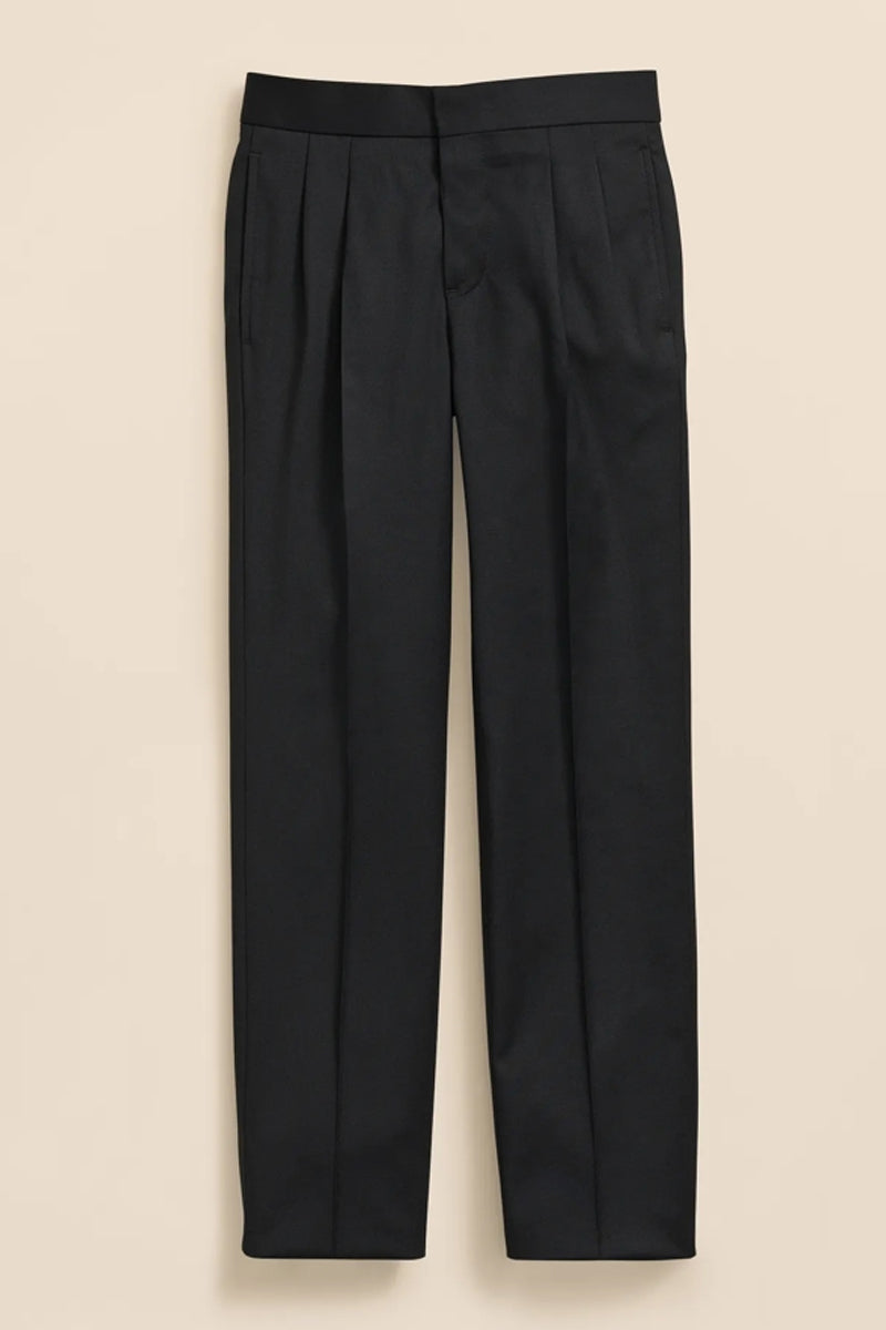 Boys Black Single-breasted 2-piece Suits