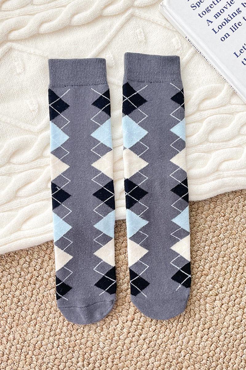 Boys 1-12 Year Diamond Pattern Socks
