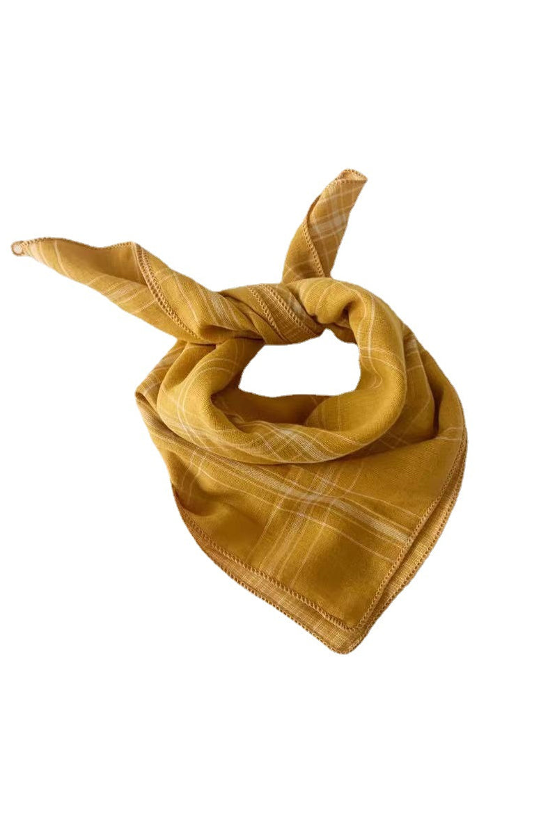 Boys Yellow Plaid Handkerchief