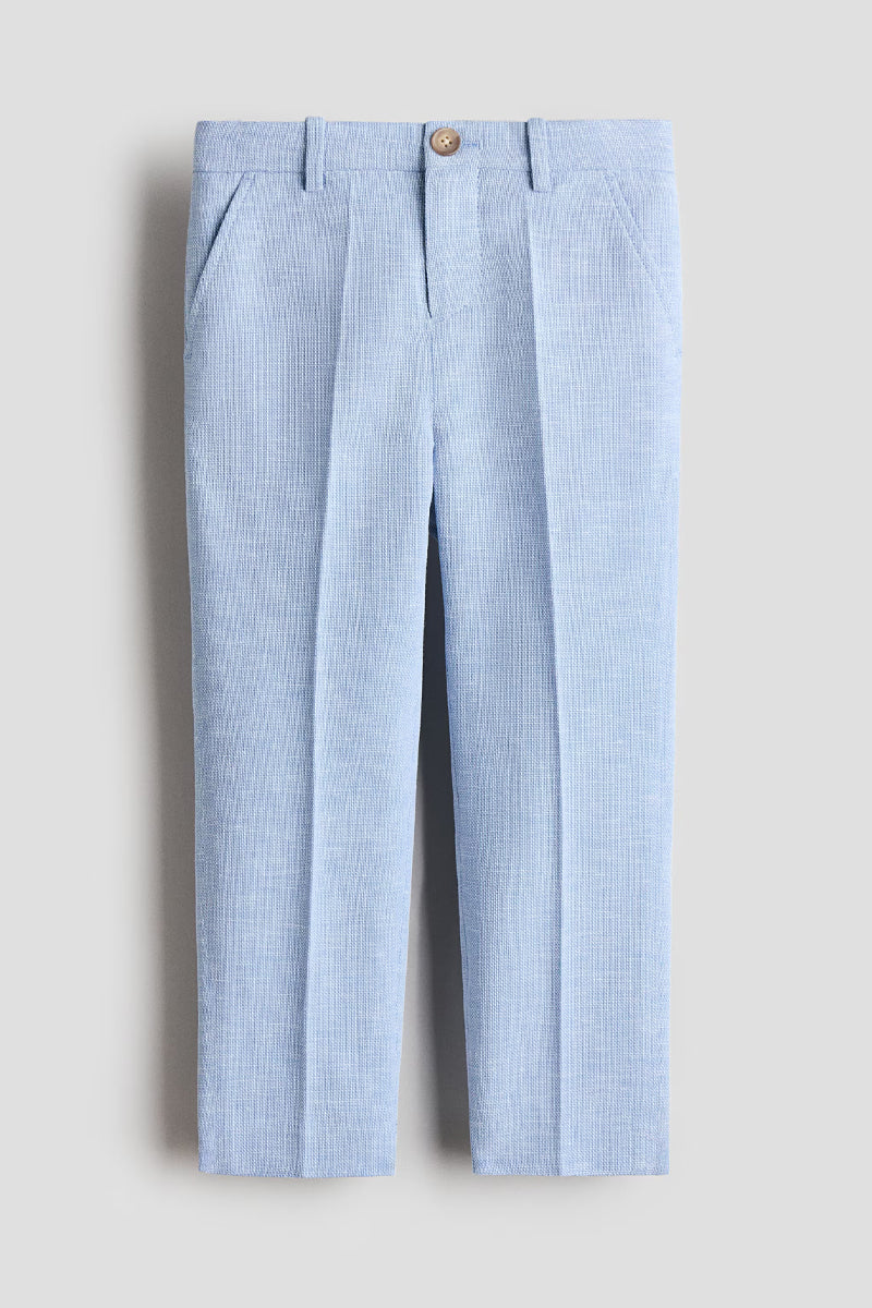 Boys Light Blue Tailored Trousers
