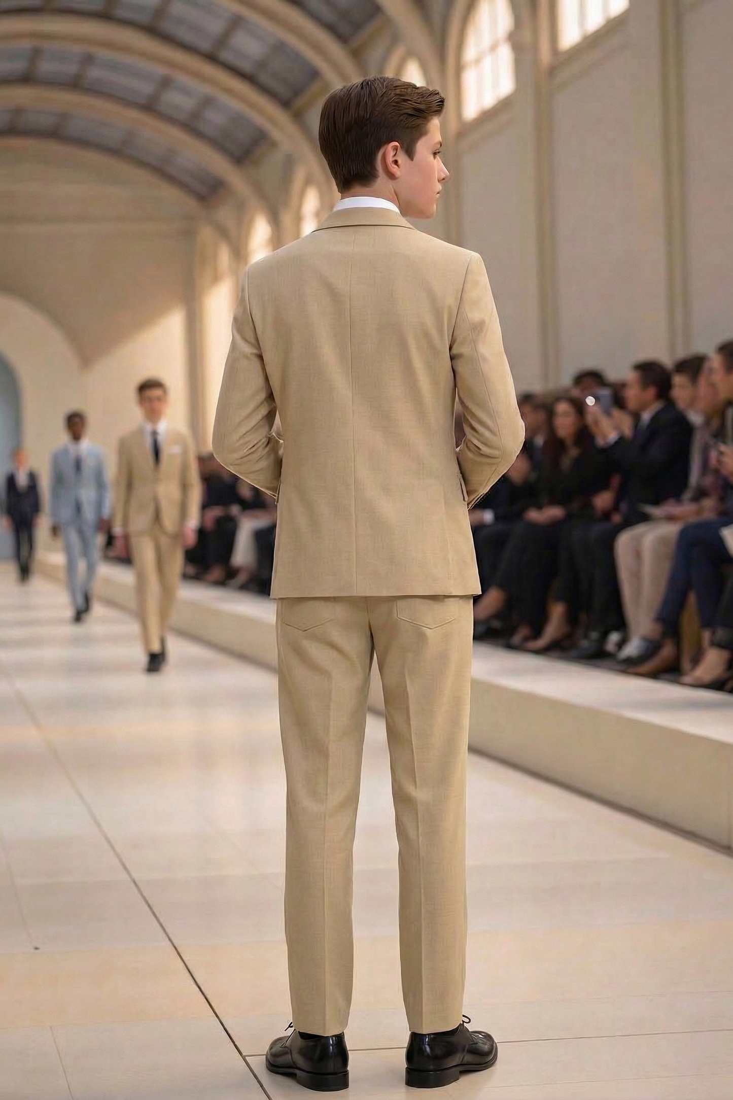Khaki Single Breasted Suit 2-piece set
