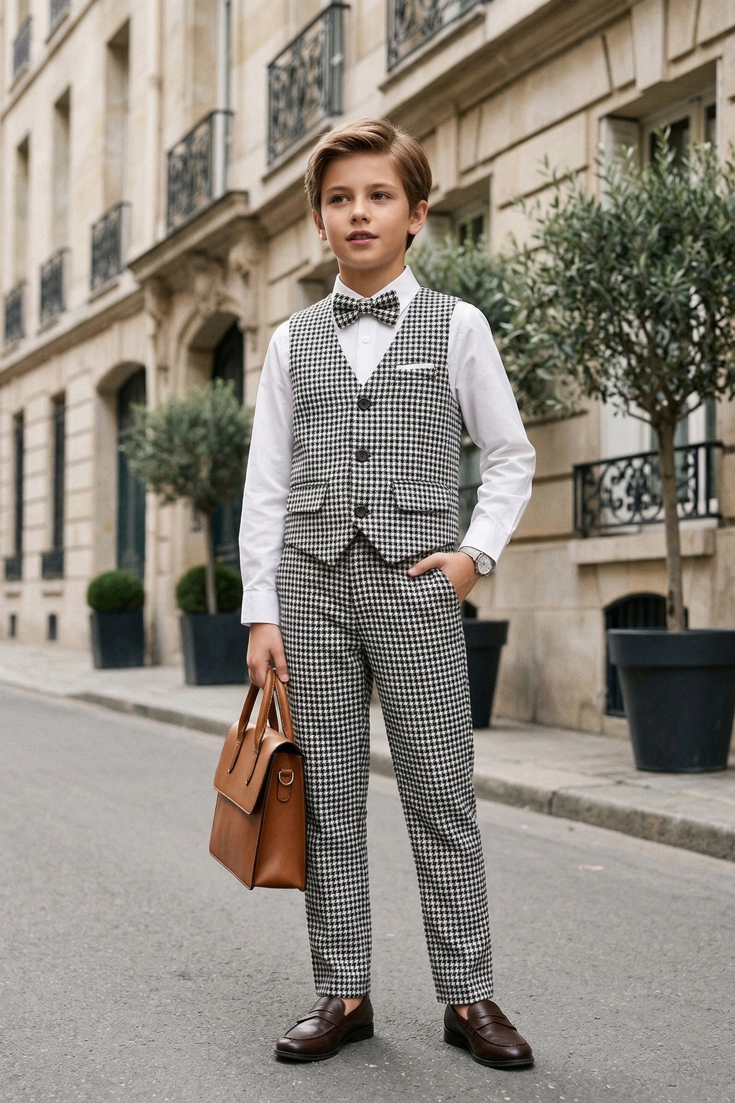 Black White Thousand Bird Grid 2-Piece Set