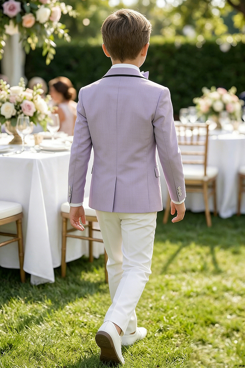 Boys Lavender 3-Piece Suit