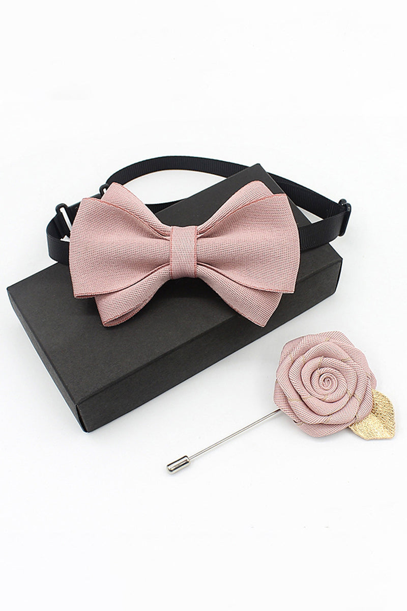 Boys Bow Tie & Lapel Pin Set for Weddings & Formal Events