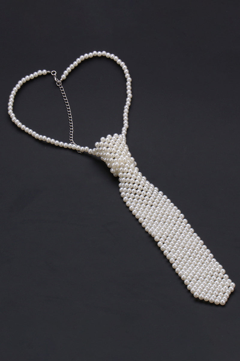 Boys Pearl Beaded Necktie Accessory for Weddings & Formal Events