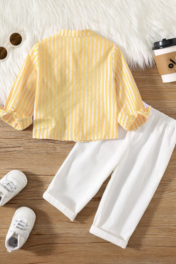 White Cotton-Linen Straight-Leg Suit Trousers