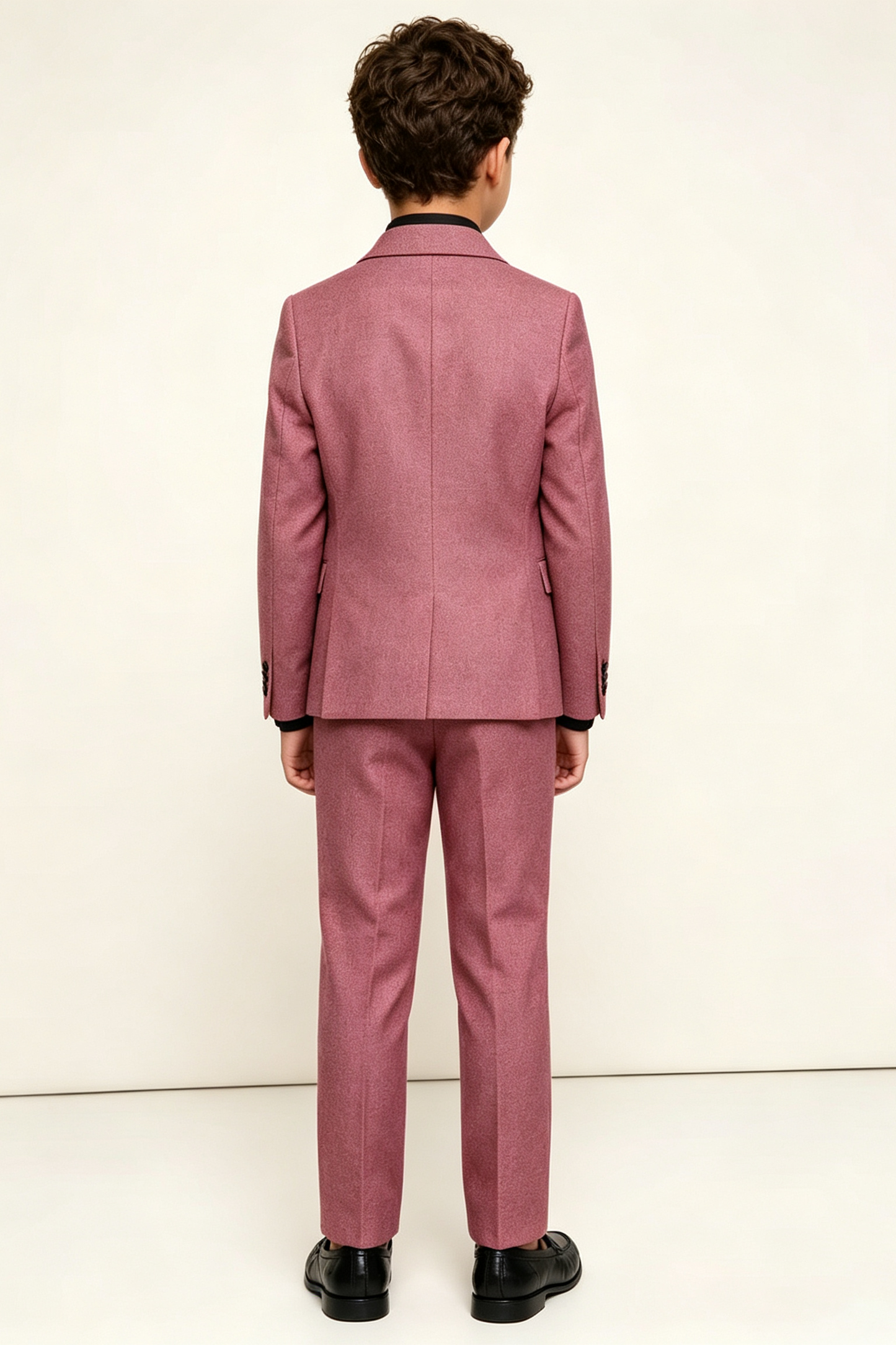 Dusty Pink Cotton-Linen Blend Double-Breasted 2-Piece Suit