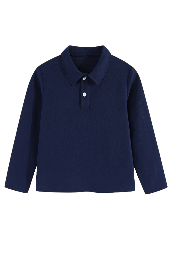 White Long‑Sleeve Polo Cotton‑Linen Blend Knit Collared Shirt