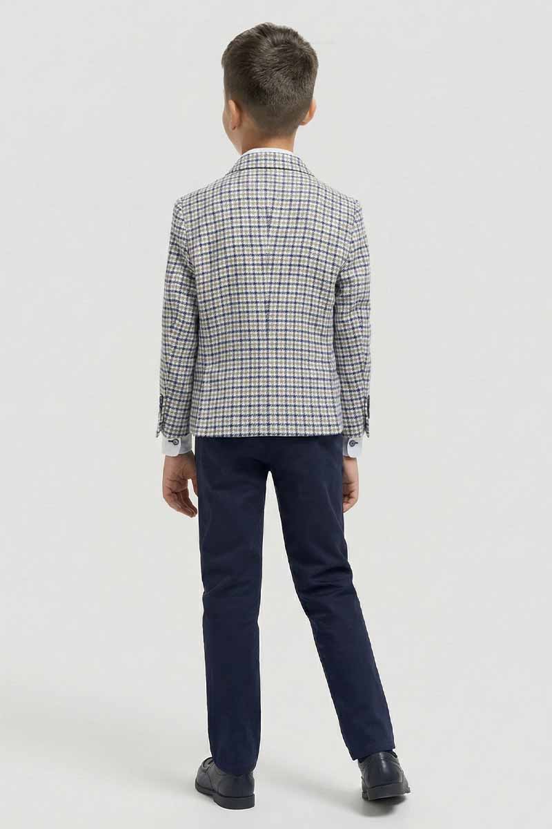 Boys Houndstooth for Formal Events Classic Blazer