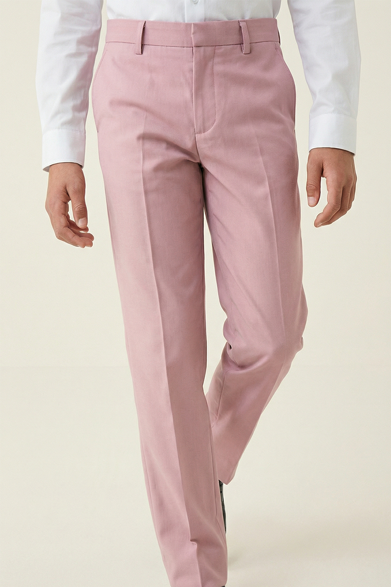 Boys Blush Pink Notch Lapel 2-Piece Suit for Formal Events