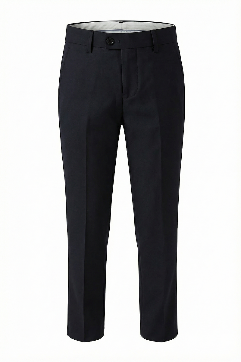 Boys Classic Dress Pants Tailored Formal Trousers