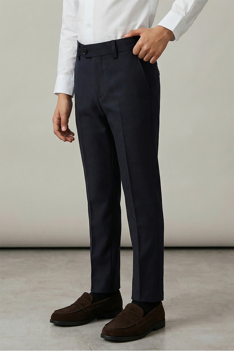 Boys Classic Dress Pants Tailored Formal Trousers