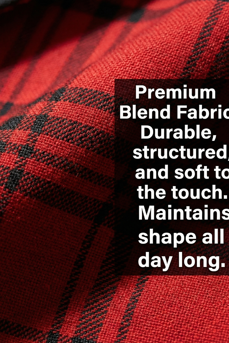 Boys Red Plaid 2-Piece Suit with Bee Detail for Festive Weddings & Events