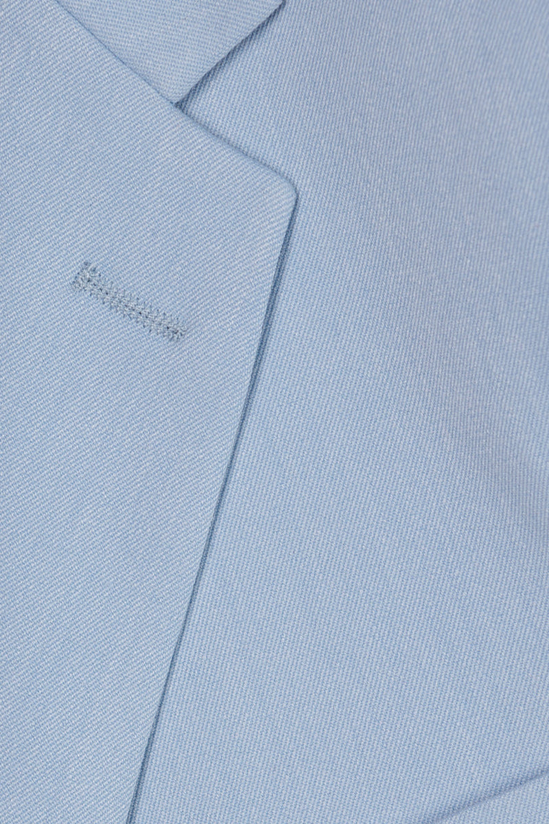 Boys Sky Blue 3-Piece Suit for Mediterranean Villa Weddings