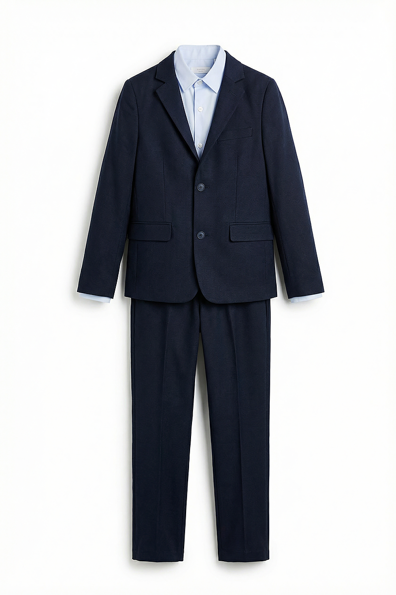 Boys Navy Classic 2-Piece Suit
