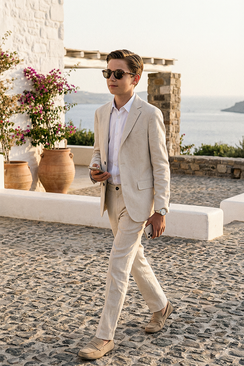Boys Ivory Classic 2-Piece Suit