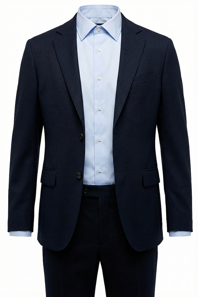 Boys Navy Classic Jacket & Pants 2-Piece Suit