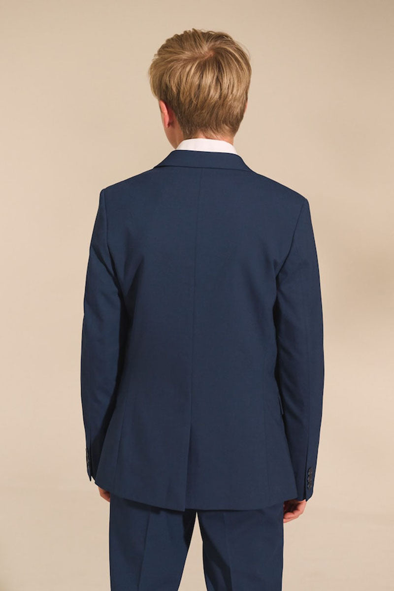 Boys Navy Blue Blazer for Modern Weddings & Formal Receptions