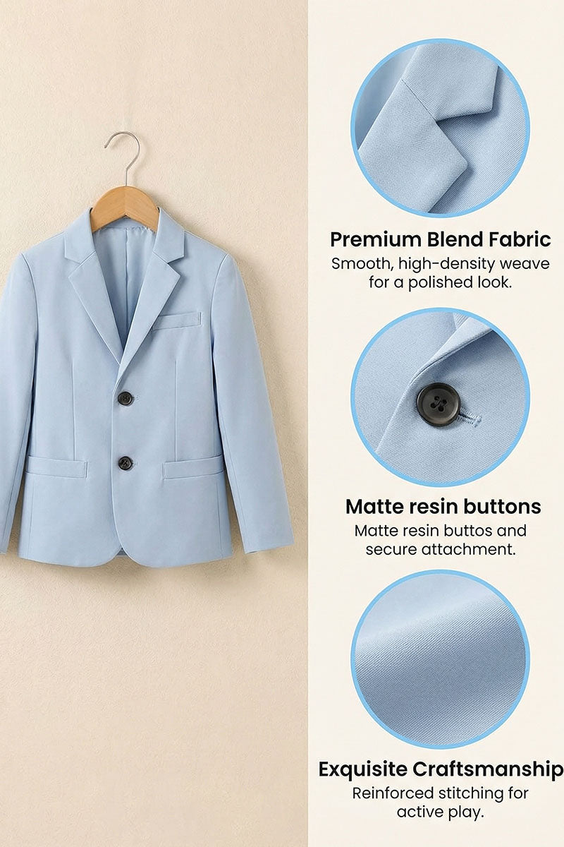 Boys Sky Blue Blazer for Casual Garden Weddings