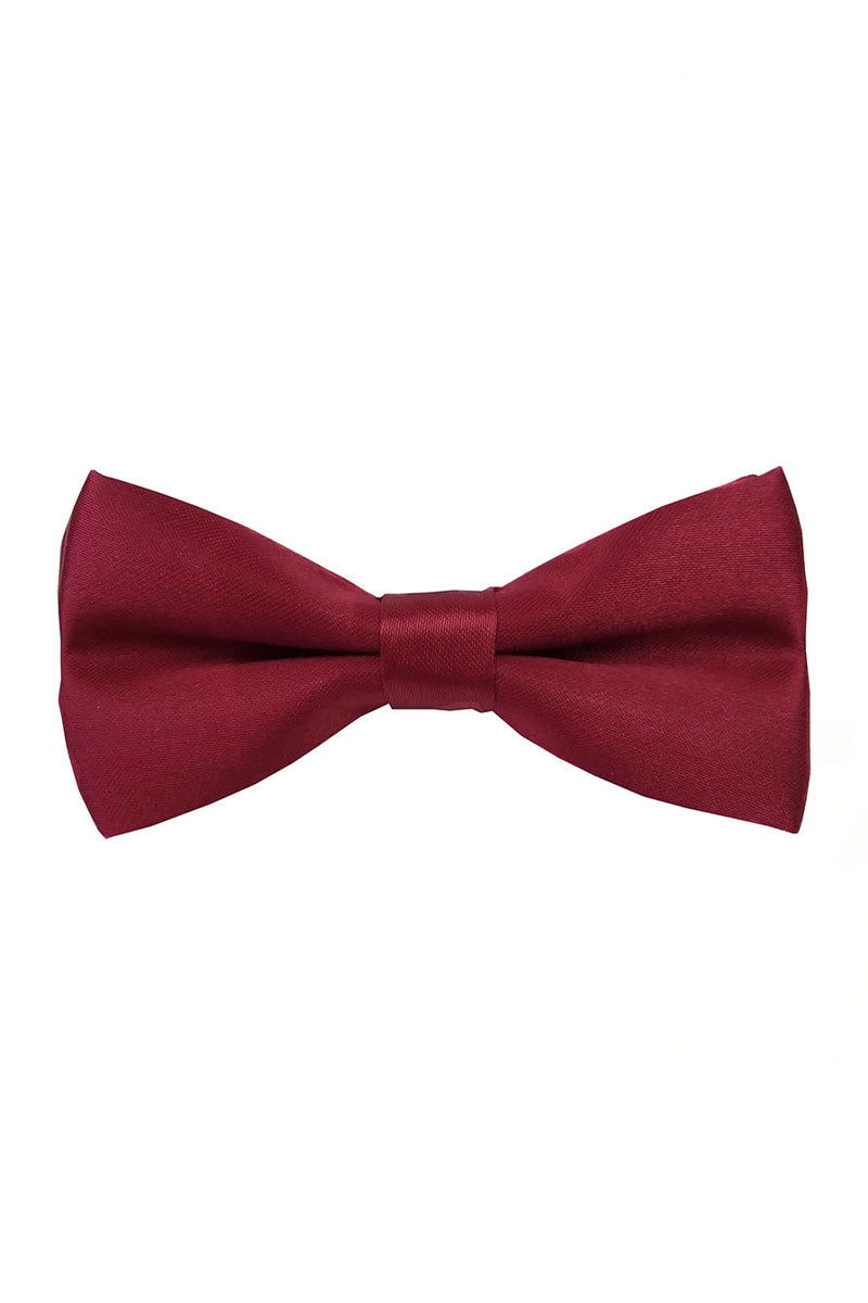 Boys Burgundy Bow Tie