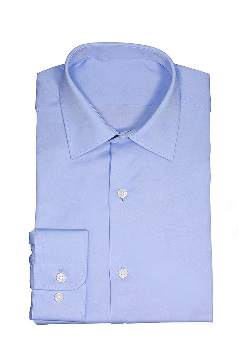 Boys Light Blue Formal Dress Shirt
