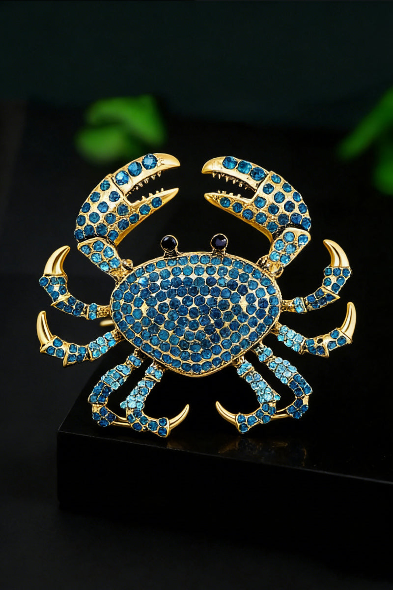 Boys 3A CZ Stone Crab Brooch