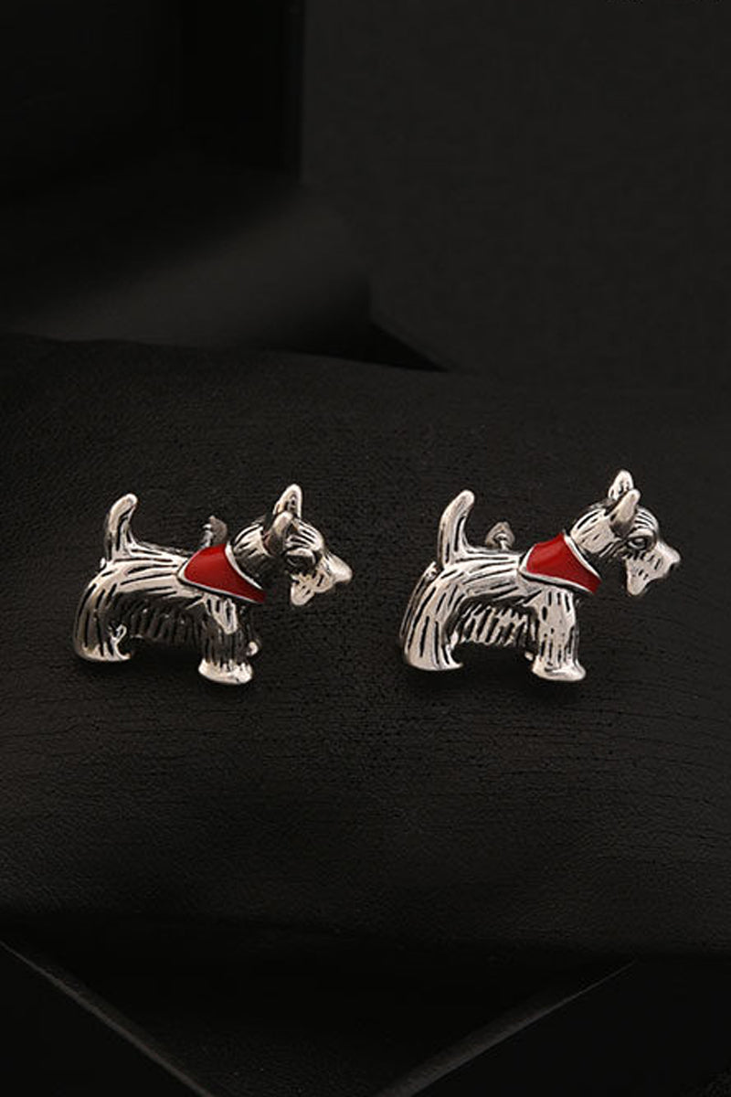 Boys Schnauzer Dog Brooch