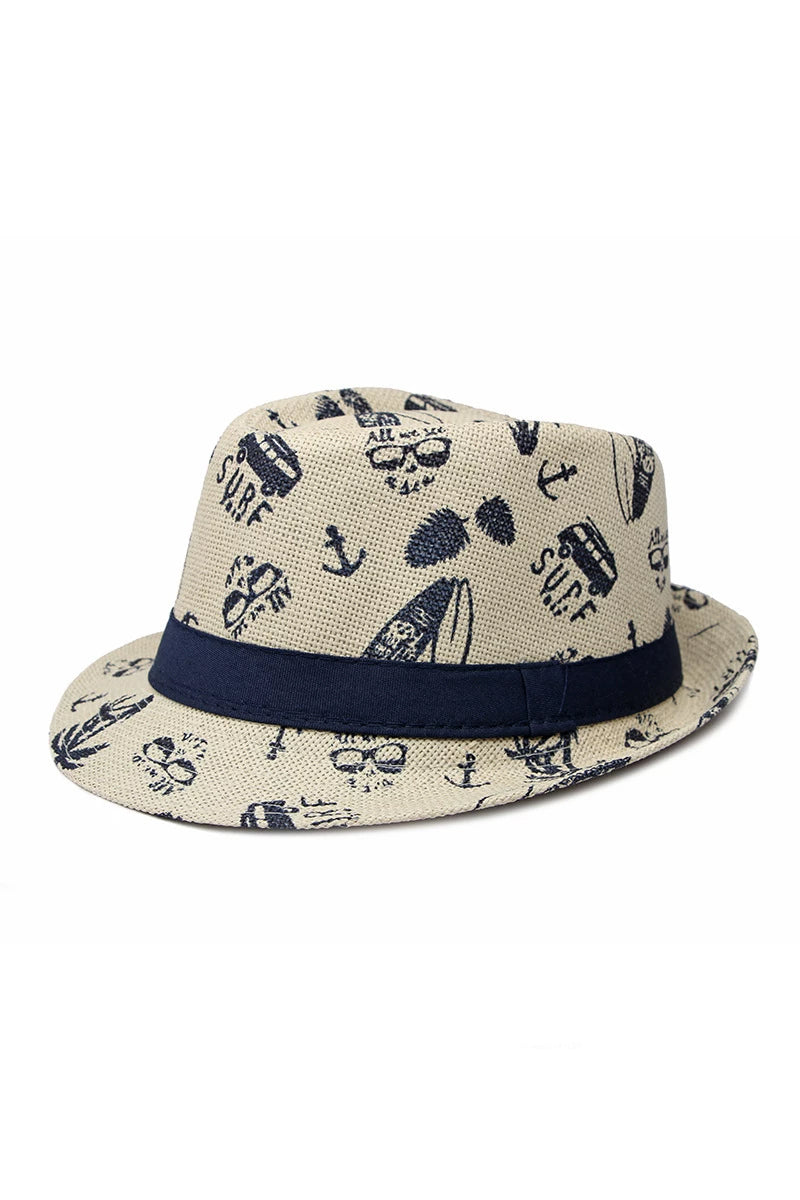 Boys Printed Beach Hat For Beach Vacation