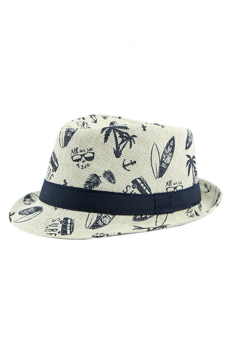 Boys Printed Beach Hat For Beach Vacation