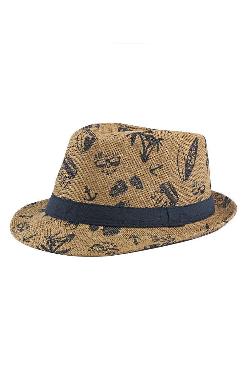 Boys Printed Beach Hat For Beach Vacation