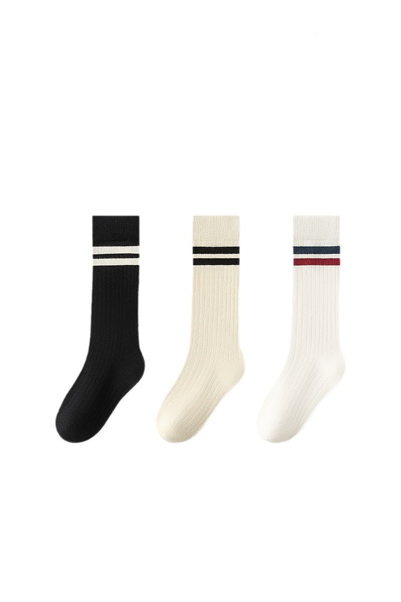 Boys 6-10 Year Striped Ribbed Socks