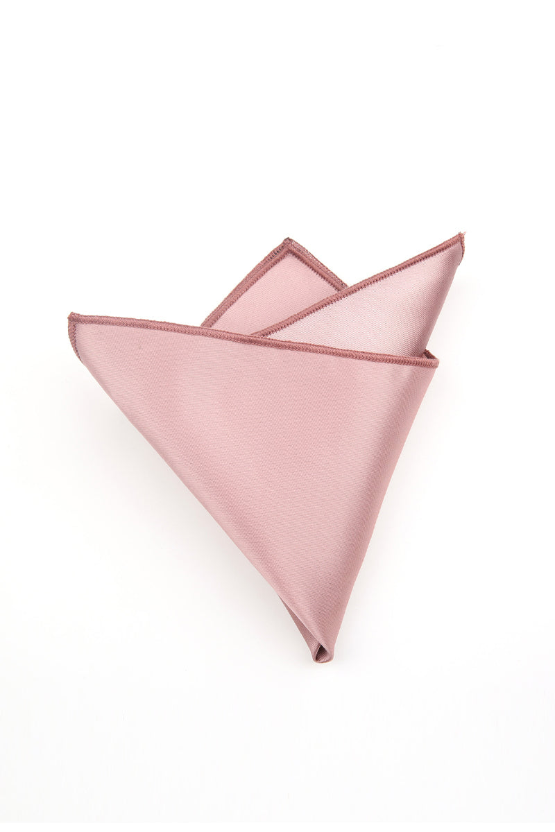 Boys Dusty Rose Satin Pocket Square