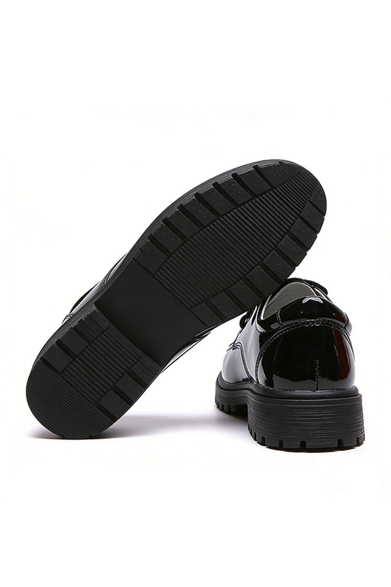 Boys Black Patent Leather Dress Shoes