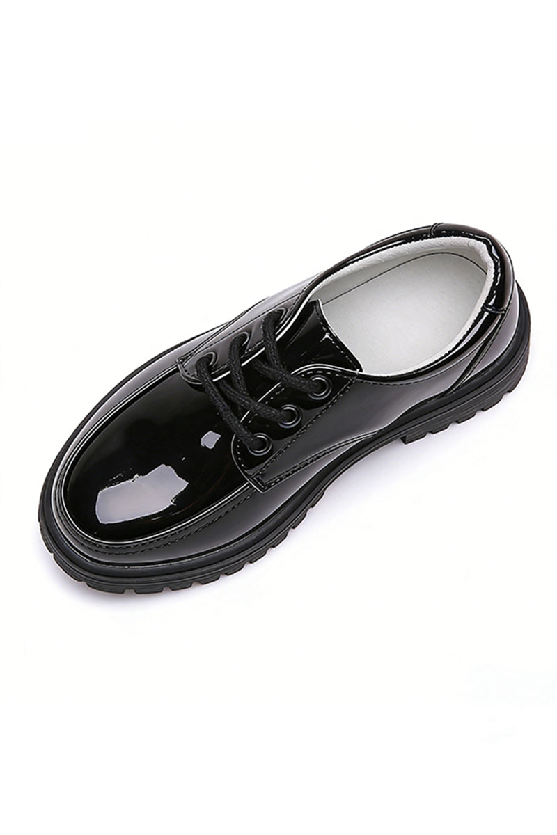 Boys Black Patent Leather Dress Shoes