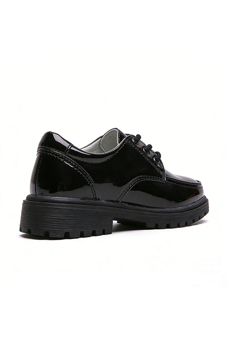 Boys Black Patent Leather Dress Shoes