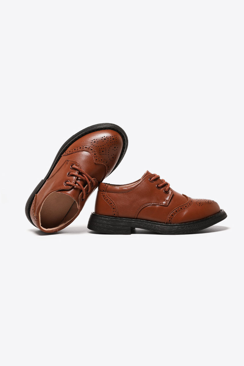 Boys Brown Baroque Patent Leather Shoes£¨ 4-16 years old£©