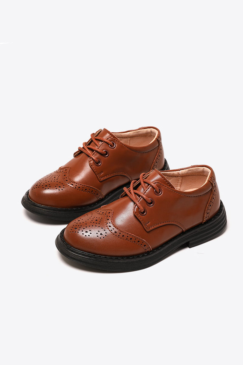 Boys Brown Baroque Patent Leather Shoes£¨ 4-16 years old£©