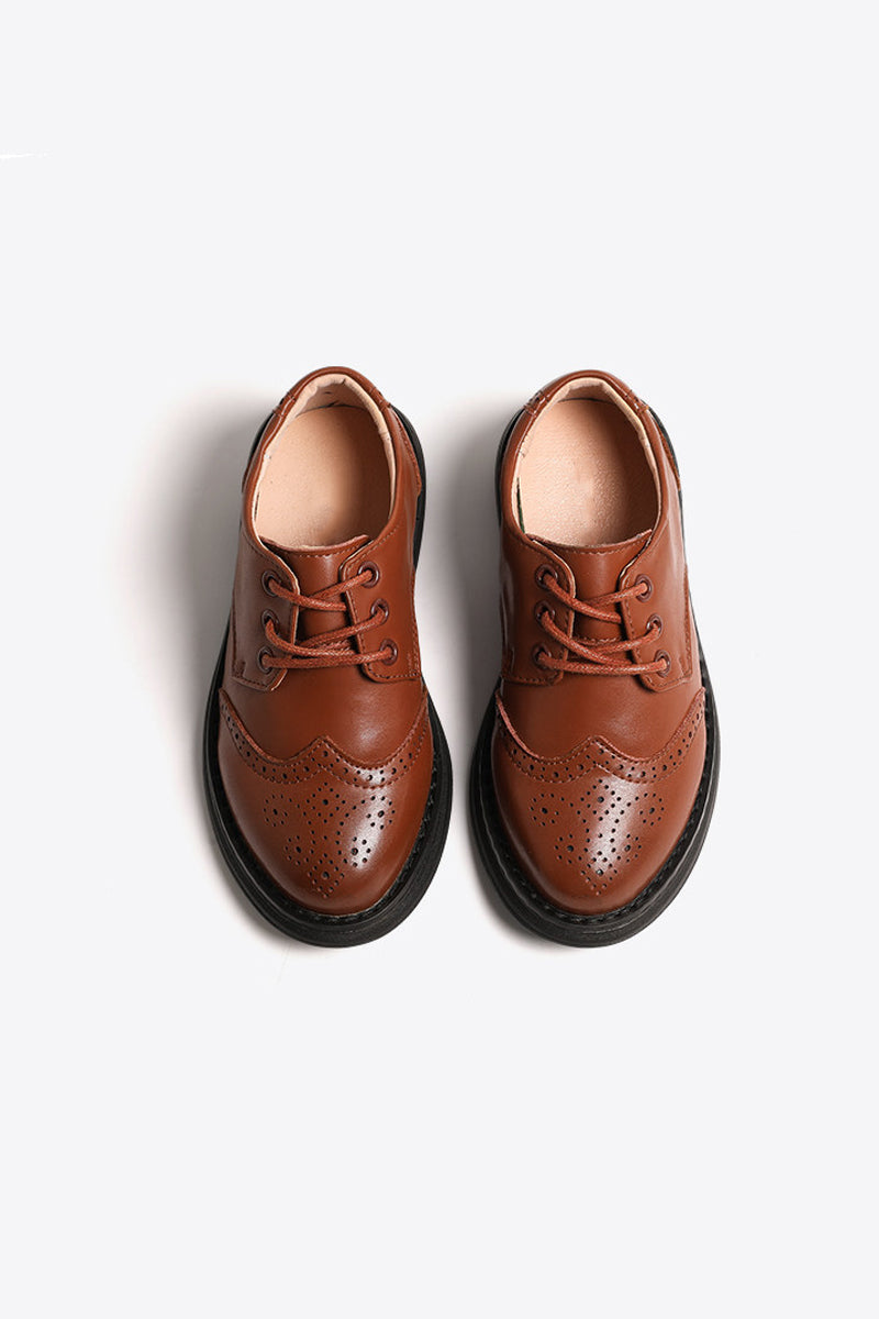 Boys Brown Baroque Patent Leather Shoes£¨ 4-16 years old£©