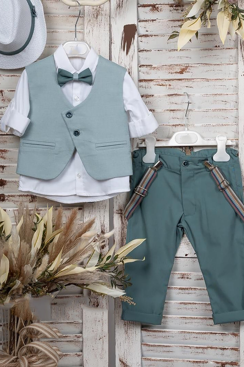 Boys Sage Green 2-piece Set