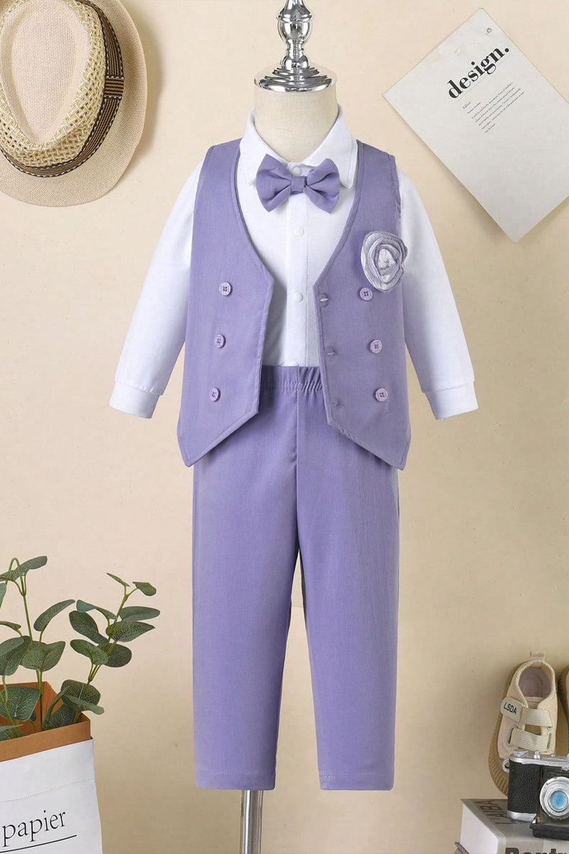Boys Light Purple 2-piece Set