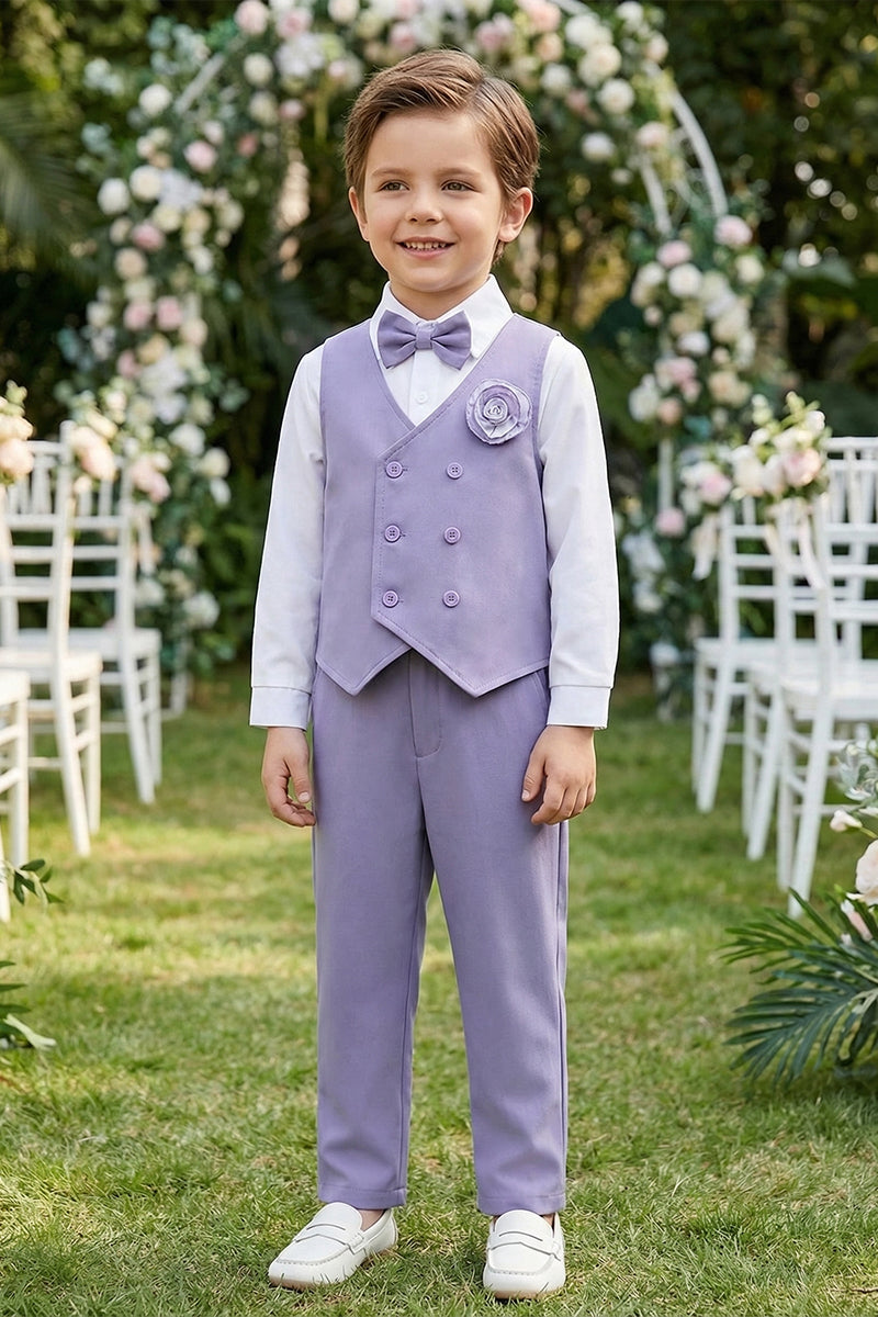 Boys Light Purple 2-piece Set