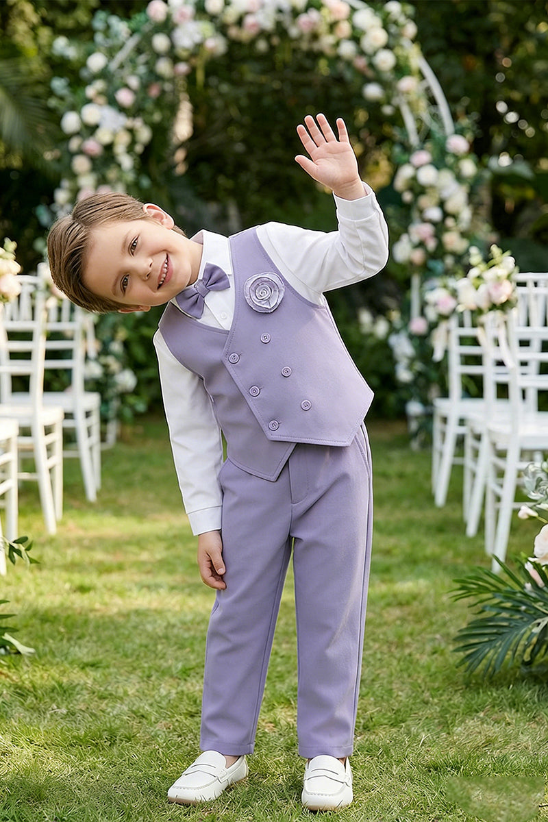 Boys Light Purple 2-piece Set