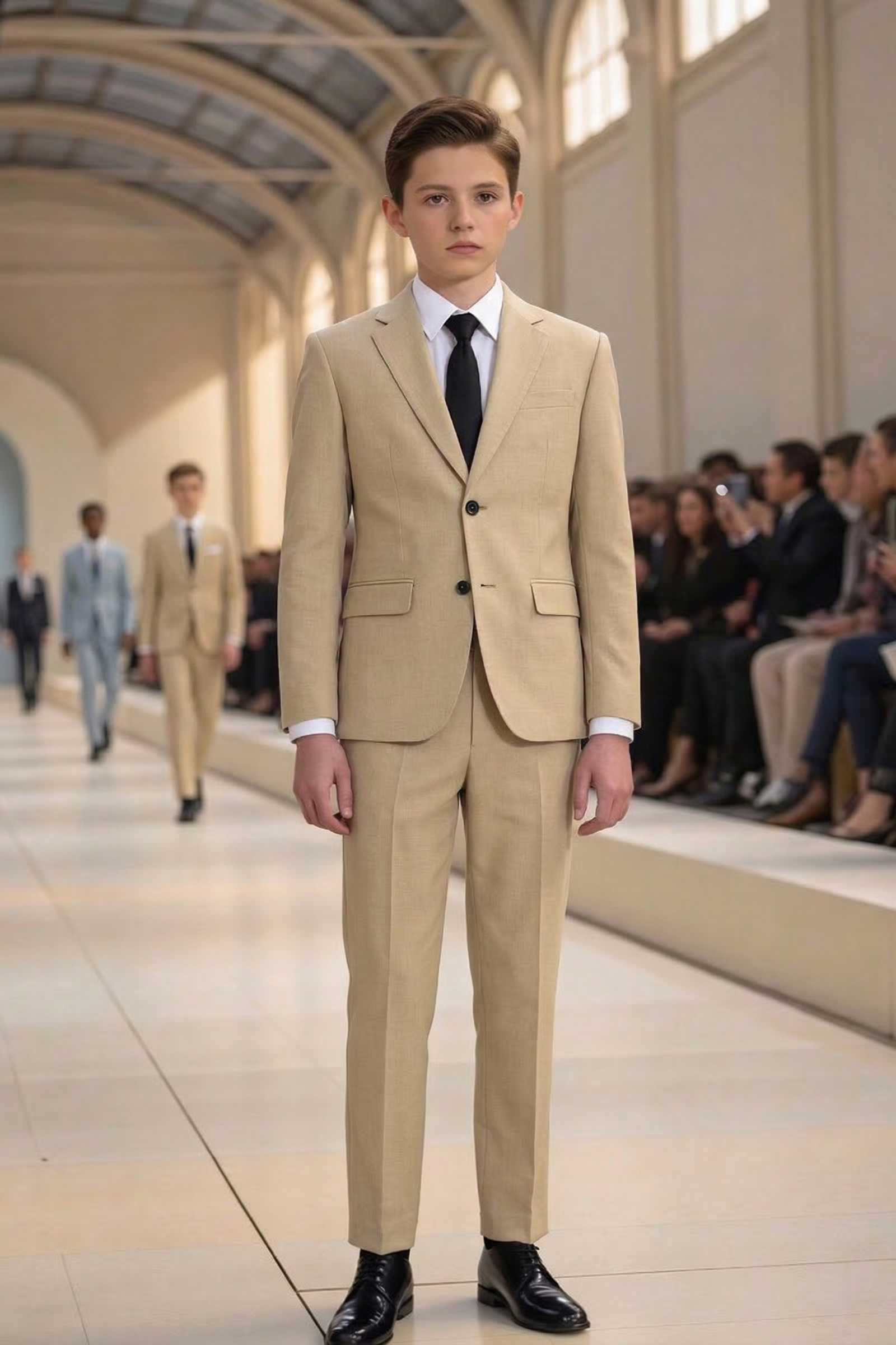 Khaki Single Breasted Suit 2-piece set