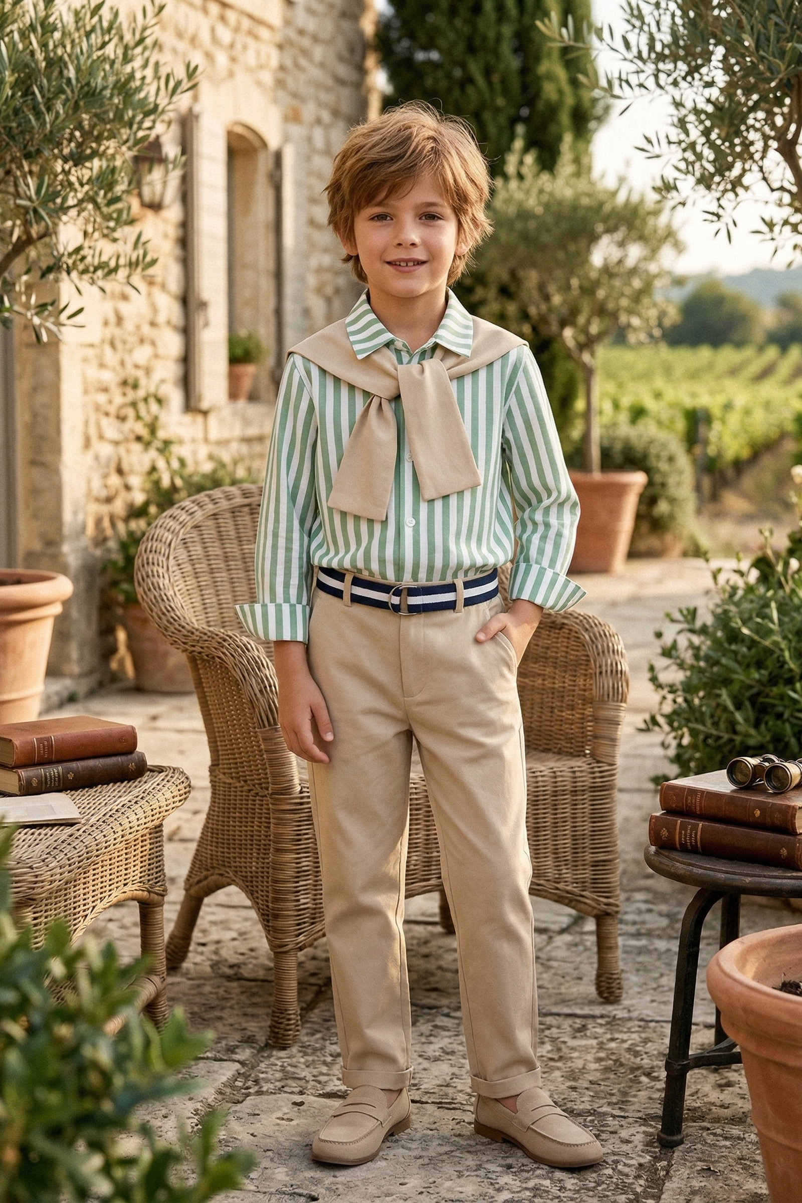 Khaki Waistband Pants